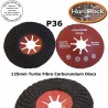 P36 125 espirales de fibra Packs Disc Turbo de 5