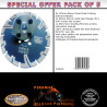 125mm D 5" Black Rhino Turbo Piranha Diamond Blade Stone & Granite Pack of 5 Flush cutting kit