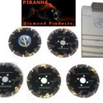 125mm D Pack of 5 Rhino Turbo Granite Prianha Diamond Blade