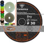 0 ceramica 30 grit dry diamond polishing pad