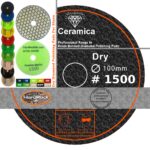 6 ceramica 1500 grit dry diamond polishing pad