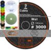 Wet Cobra Diamond polishing Pad 3000 grit only 100mm diameter