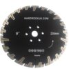 230mm D 9" Black Rhino Prianha Diamond Blade 22 23 centre fange holes