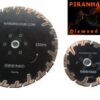 230mm D 9" Black Rhino Prianha Diamond Blade 22 23 centre fange holes