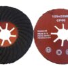 125 Spiral carborundum Fibre Turbo Disc (single discs) P36 P60 P100