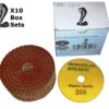 10x 200# Cobra Wet Diamond Polishing Pads Box