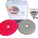 Ceramica 400 Grit Box Set 100mm diamoeter diamond polishing pads Red