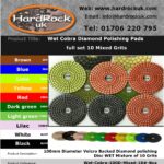 10x wet Cobra Diamond Polishing pads 30 grit only Box