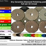 0 ceramica 30 grit dry diamond polishing pad