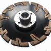 125mm Rhino Black Granite Turbo Diamond Blade with flange holes flush cutting