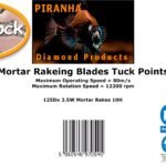 125mm diamond mortar raking tuck point blades- Piranha