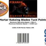 125mm diamond mortar raking tuck point blades- Piranha