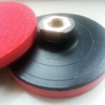 100mm Dia Plastic with FOAM velcro backing holder M14