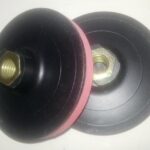 100mm Dia Plastic with FOAM velcro backing holder M14