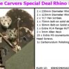 Sand stone carvers Turbo Rhino blades Pack 12 items