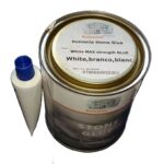 Stone Glue 1ltr Adhesive Polyester Resin & Hardener Tin