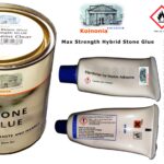 Stone Glue 1ltr Adhesive Polyester Resin & Hardener Tin